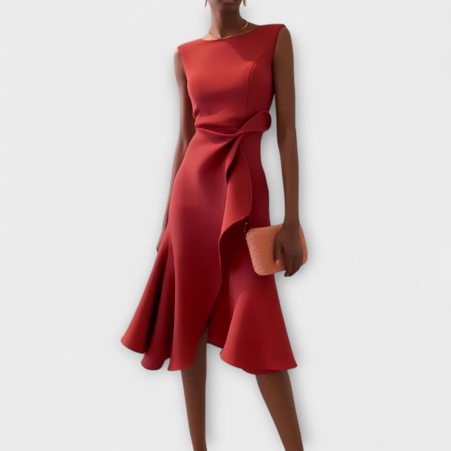 Bella | Sleeveless Wrap Elegant Women Summer Midi Dress