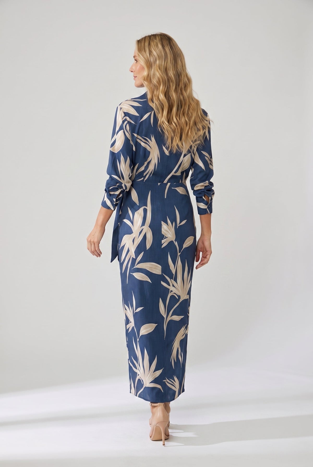 Daisy | Botanical Collared Women Summer Midi Dress