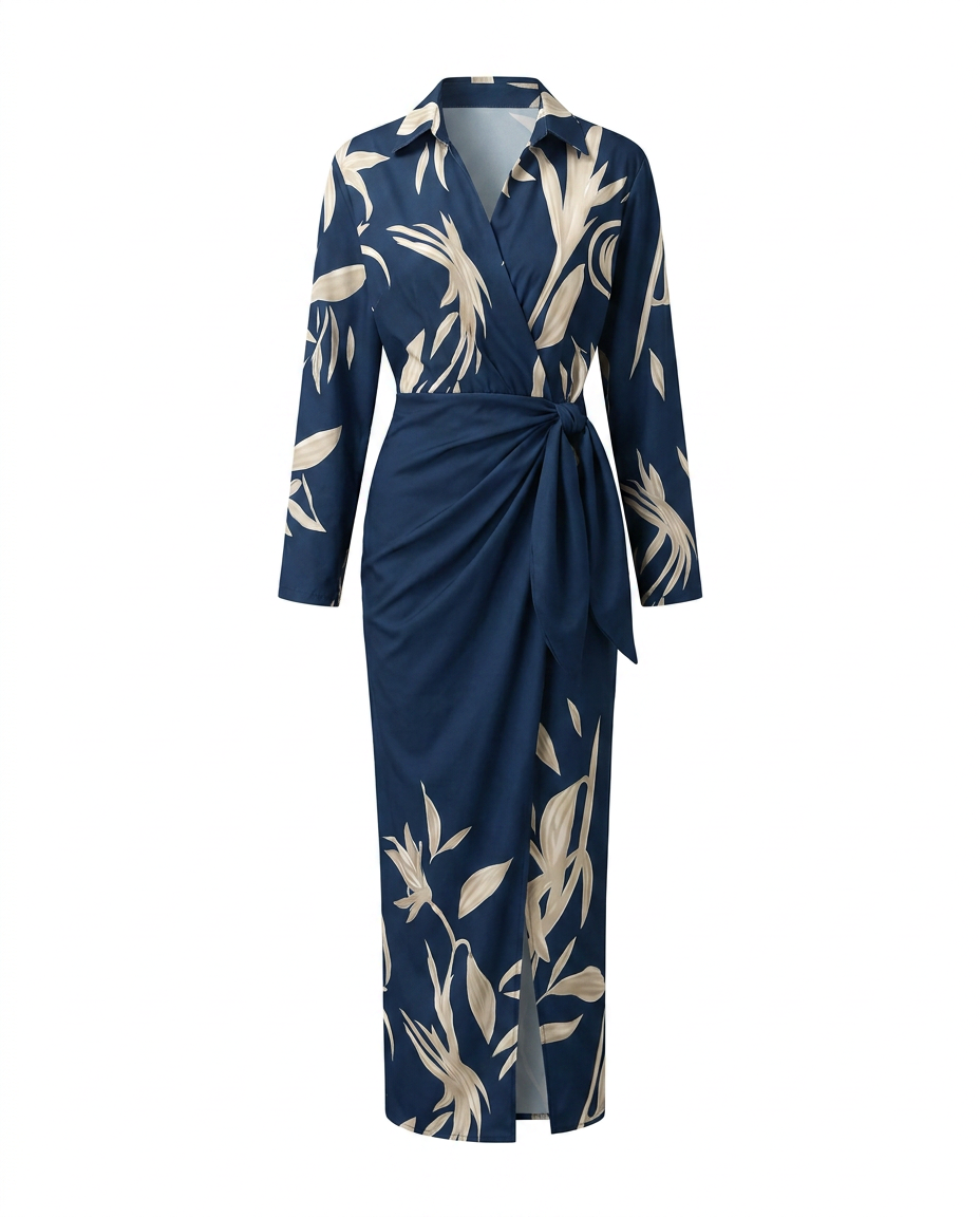 Daisy | Botanical Collared Women Summer Midi Dress
