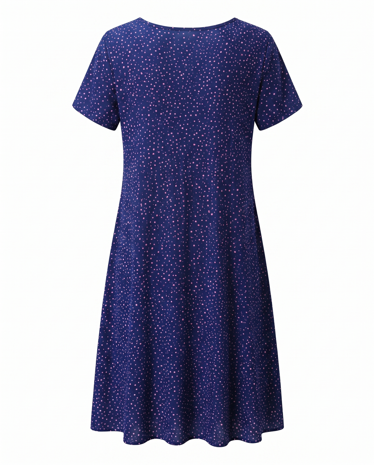 Serena | Meadow Blossom Round-Neck Women Summer Midi Dress
